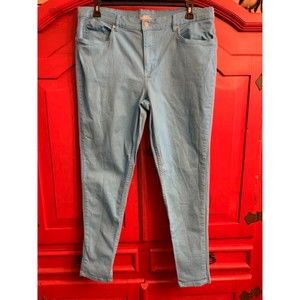 Venus Size 20 Stretch Turquoise Skinny Jeans EUC Mail Order Plus  30" Inseam